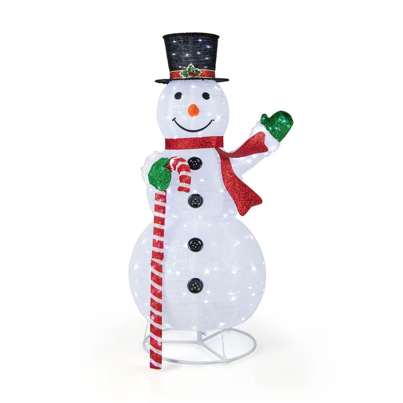 5 Feet Pop-up Christmas Snowman with 180 LED Lights by DirectDeals