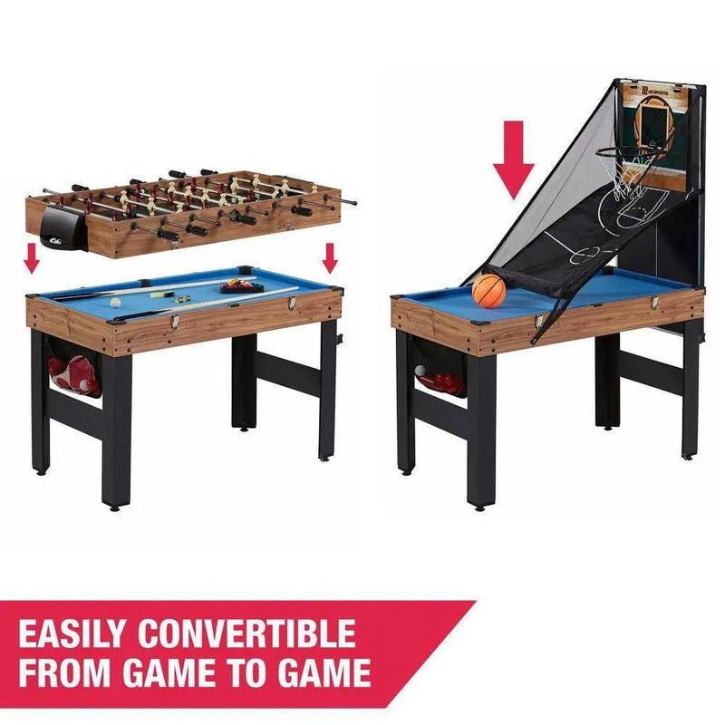 5-in-1 Game Table - Foosball Pool Basketball Ping Pong and Slide Hockey by HomePacific