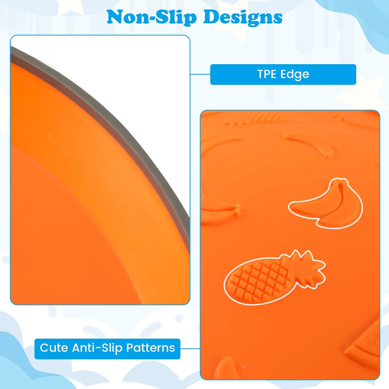 5 Pieces Kids Stepping Stones Stackable Round River Stone Indoor Outdoor-Multicolor by DirectDeals