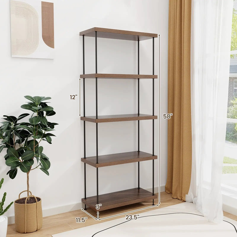 2/3/4/5-Tier Multipurpose Display Rack with Metal Frame-5-Tier by DirectDeals