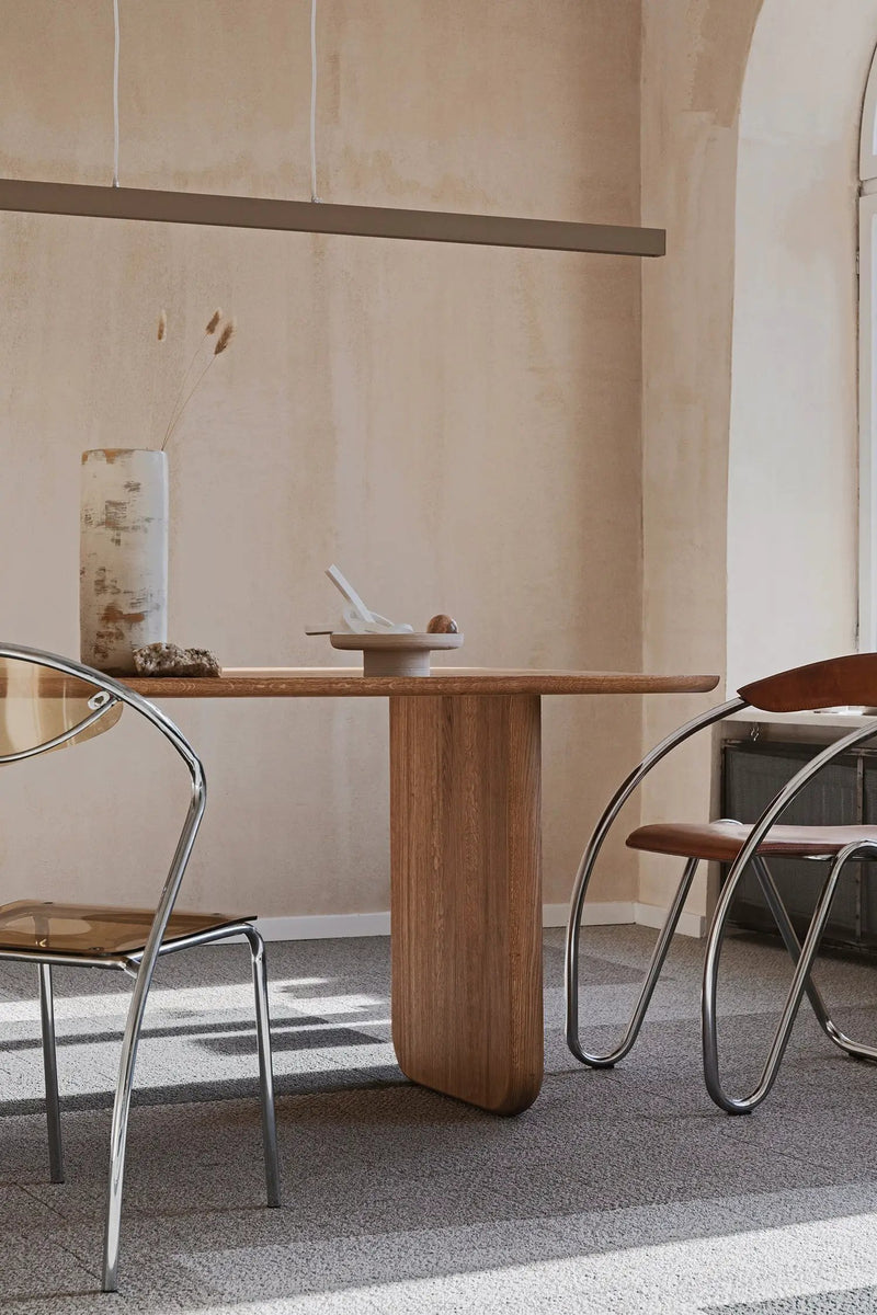 Oval Solid Wood Dining Table by Gizz