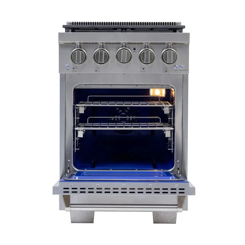 Kucht Professional 24" Gas Range Stainless Steel, True Simmer Burners, KFX2400X-S by Farmhouse Kitchen and Bath