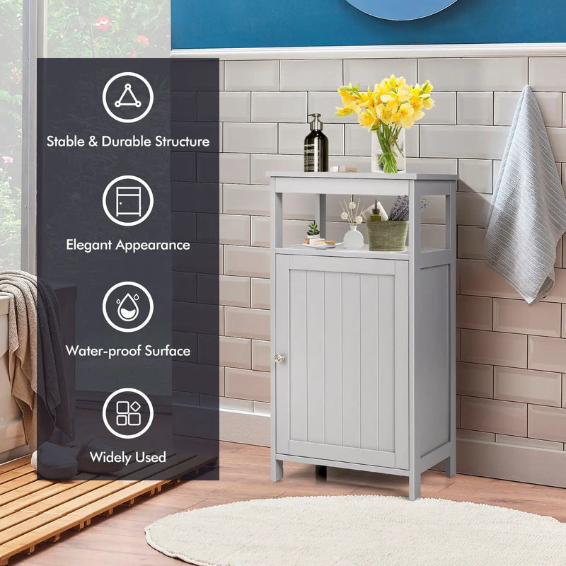 Floor Cabinet Multifunction Storage Rack Organizer Stand by DirectDeals