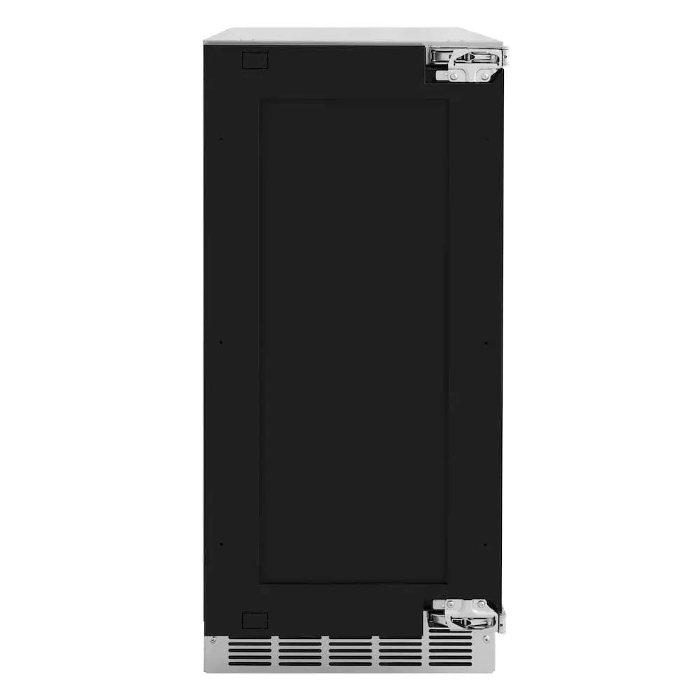 ZLINE 15" Touchstone Clear Cube Ice Maker Drain Pump Panel Ready Door Champagne Bronze Door ICCDPZ-15-CB by Farmhouse Kitchen and Bath