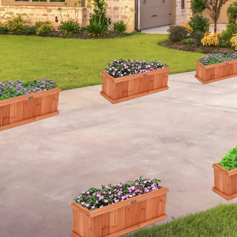 Wooden Decorative Planter Box for Garden Yard and Window by DirectDeals