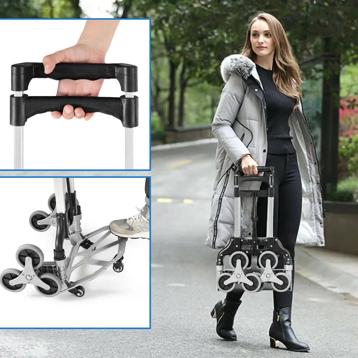Portable Folding Stair Climbing Hand Truck by DirectDeals