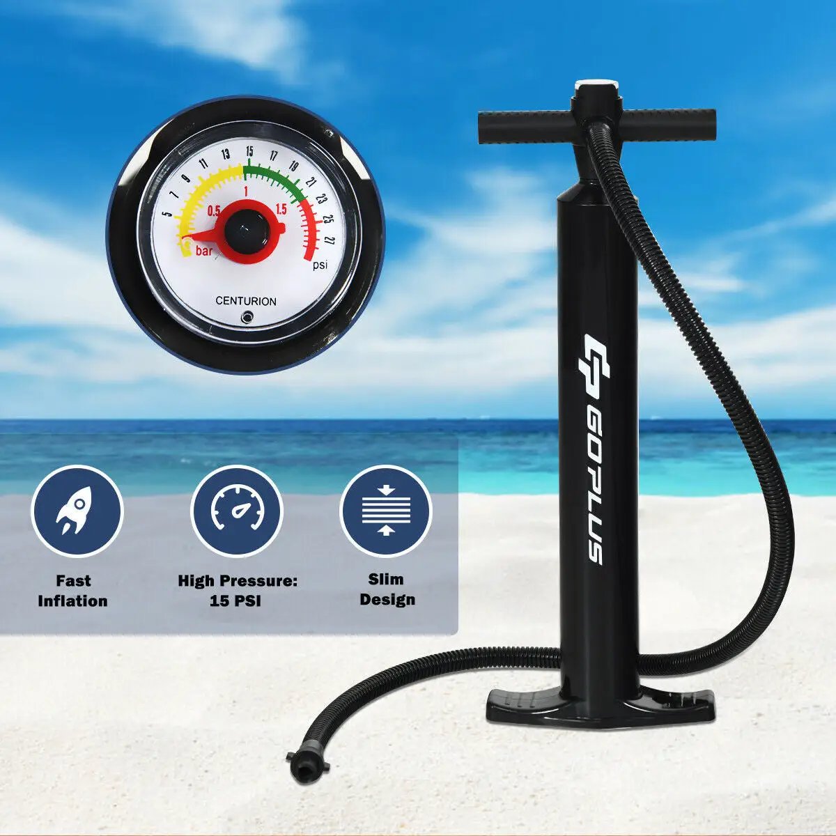 Inflatable & Adjustable Stand Up Paddle Board by DirectDeals