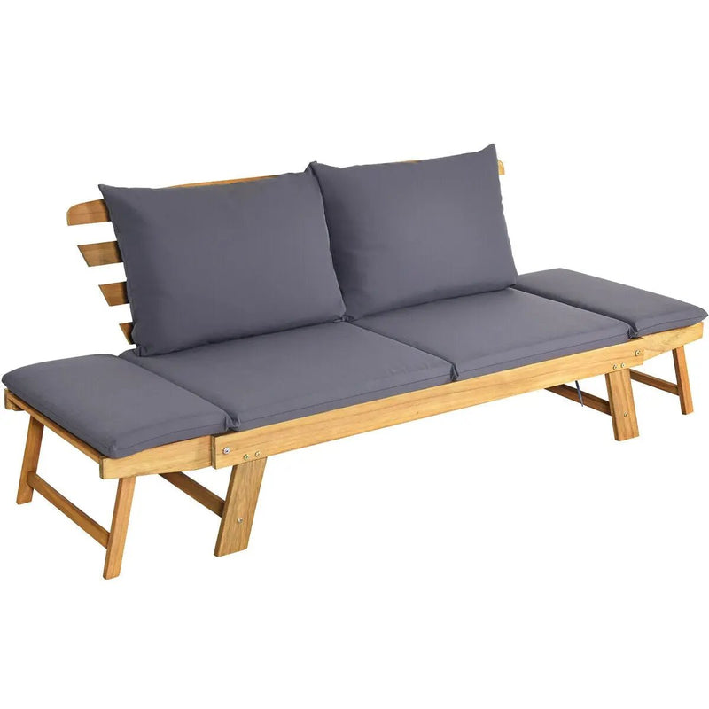 Adjustable Patio Convertible Sofa with Thick Cushion by DirectDeals