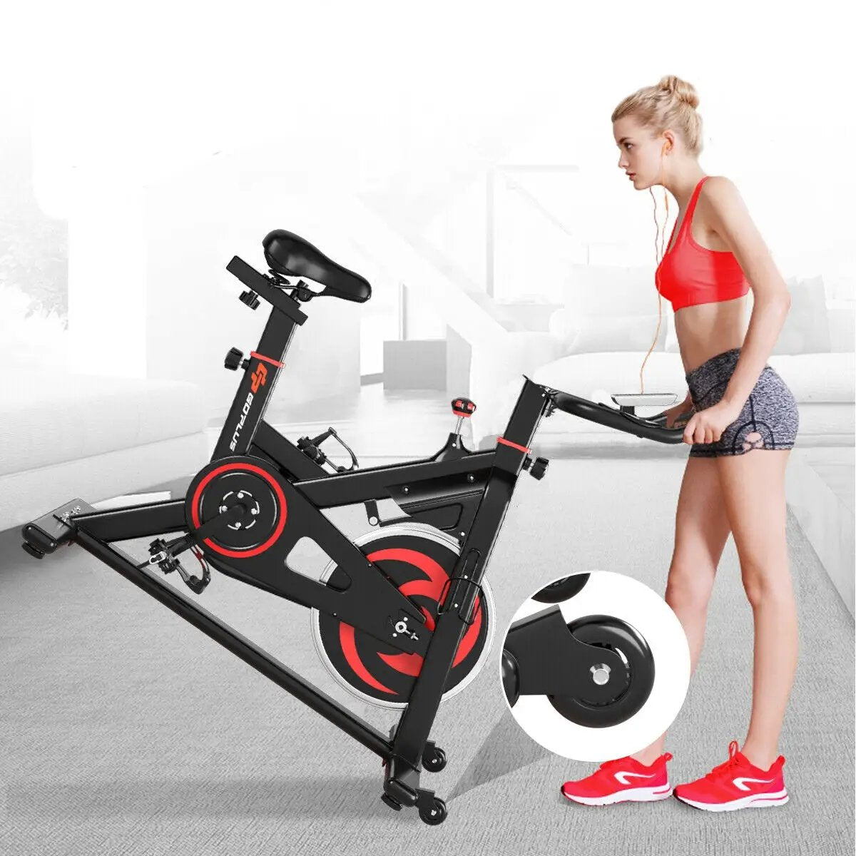 30 lbs Family Fitness Aerobic Exercise Magnetic Bicycle by DirectDeals