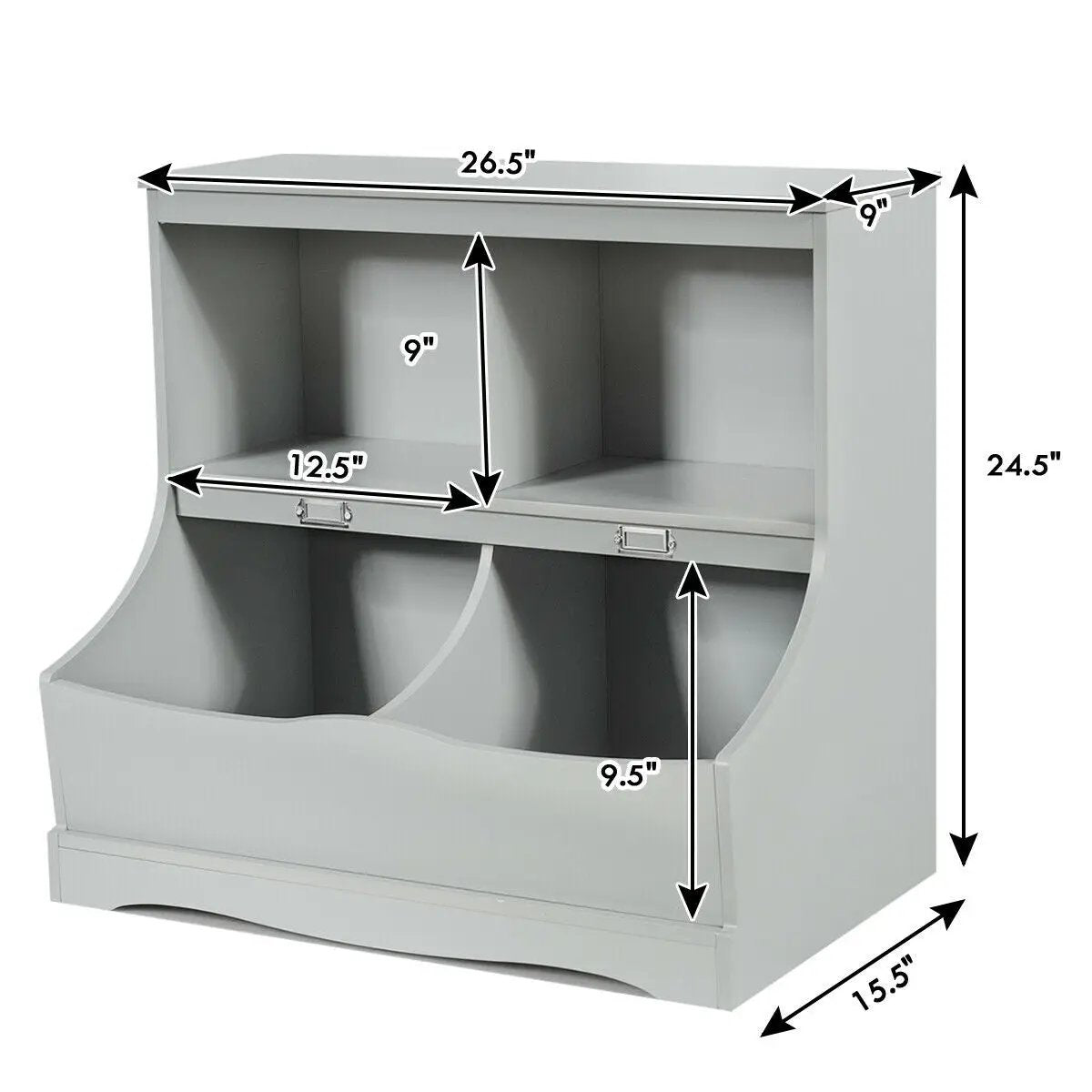 Kids Floor Cabinet Multi-Functional Bookcase by DirectDeals