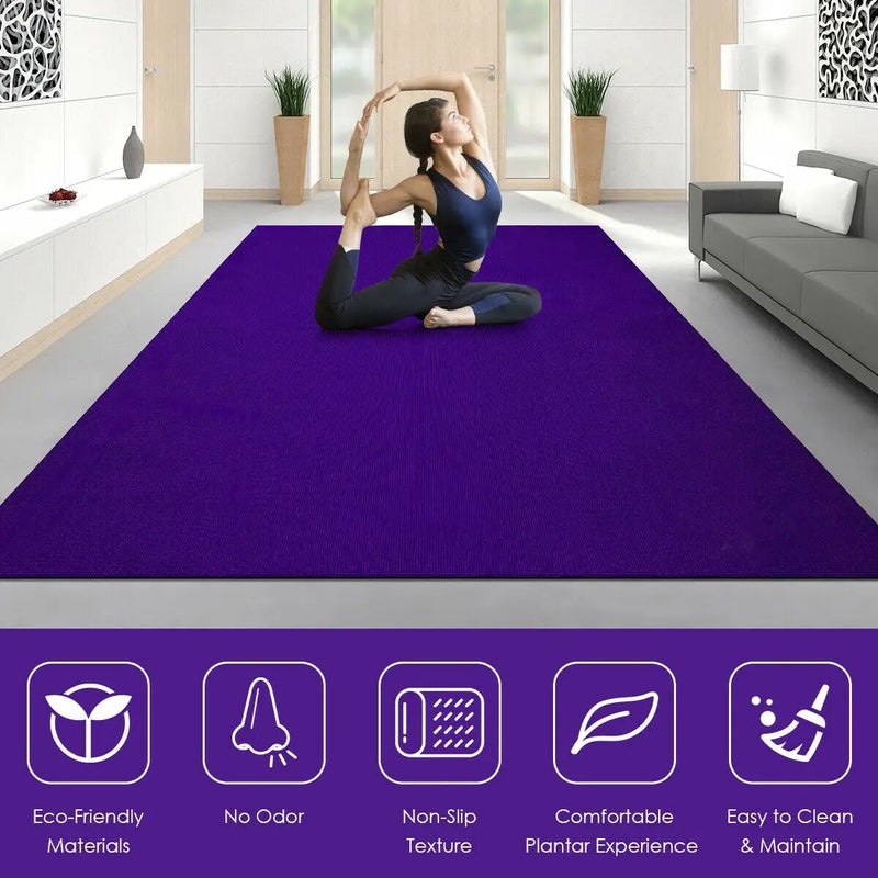 Large Yoga Mat 6' x 4' x 8 mm Thick Workout Mats by DirectDeals