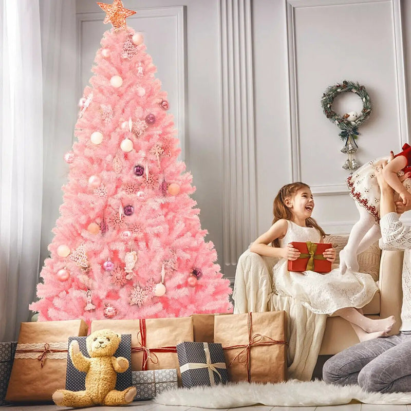 7.5 Feet Hinged Artificial Christmas Tree Full Fir Tree by DirectDeals