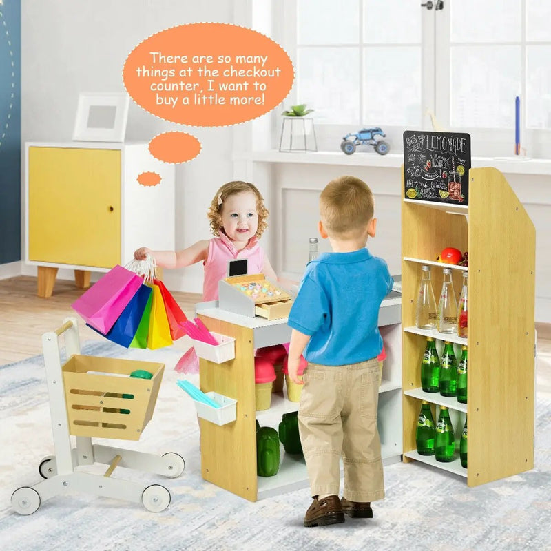 Grocery Store Playset Pretend Play Supermarket Shopping Set by DirectDeals