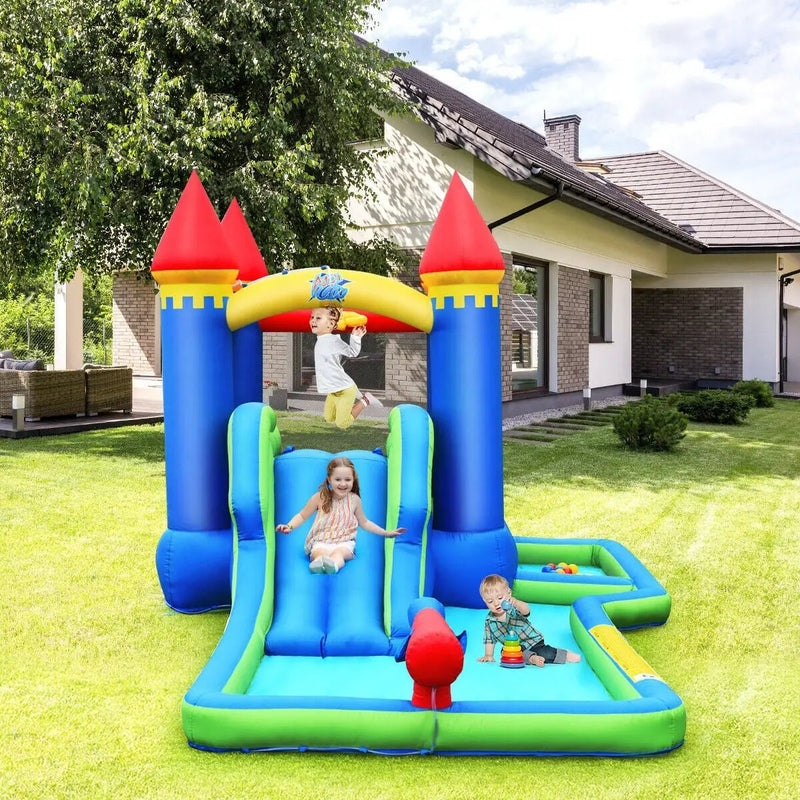 Kids Inflatable Bounce House Water Slide without Blower by DirectDeals