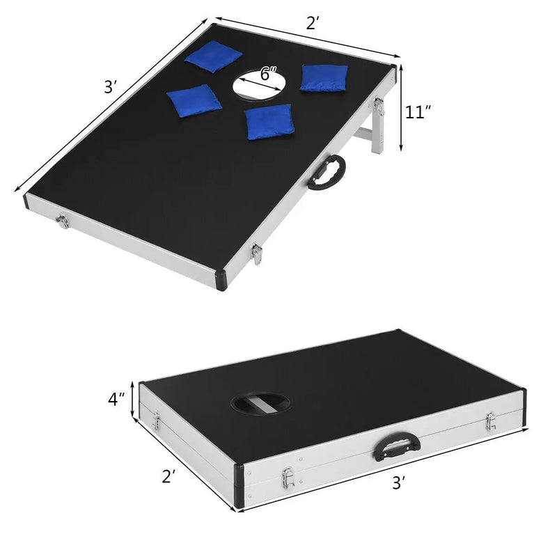 Cornhole Set with Foldable Design and Side Handle by DirectDeals