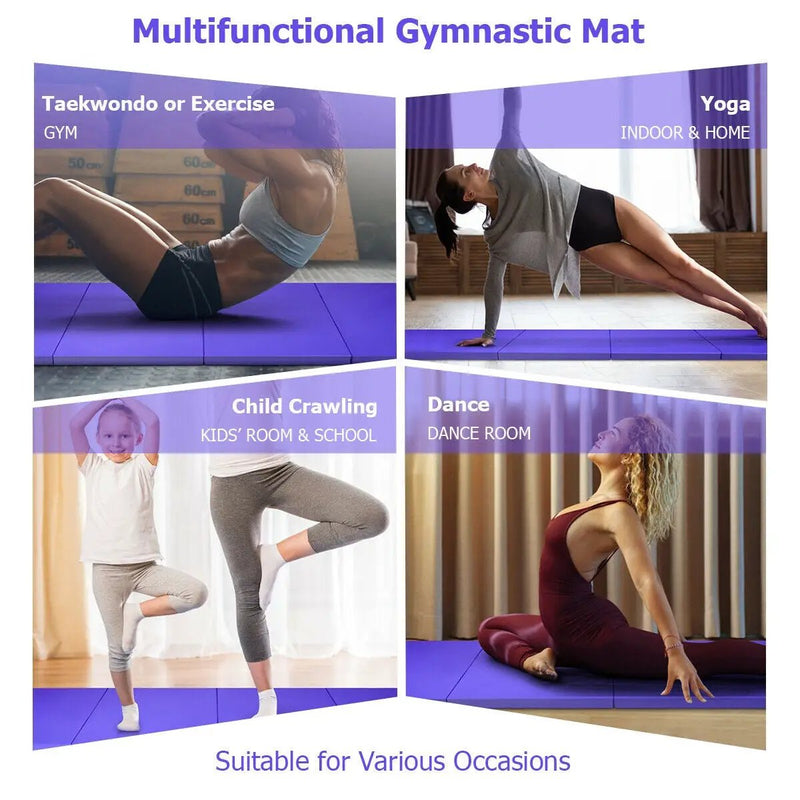 4 Feet x 10 Feet x 2 Inch Folding Gymnastics Tumbling Gym Mat by DirectDeals