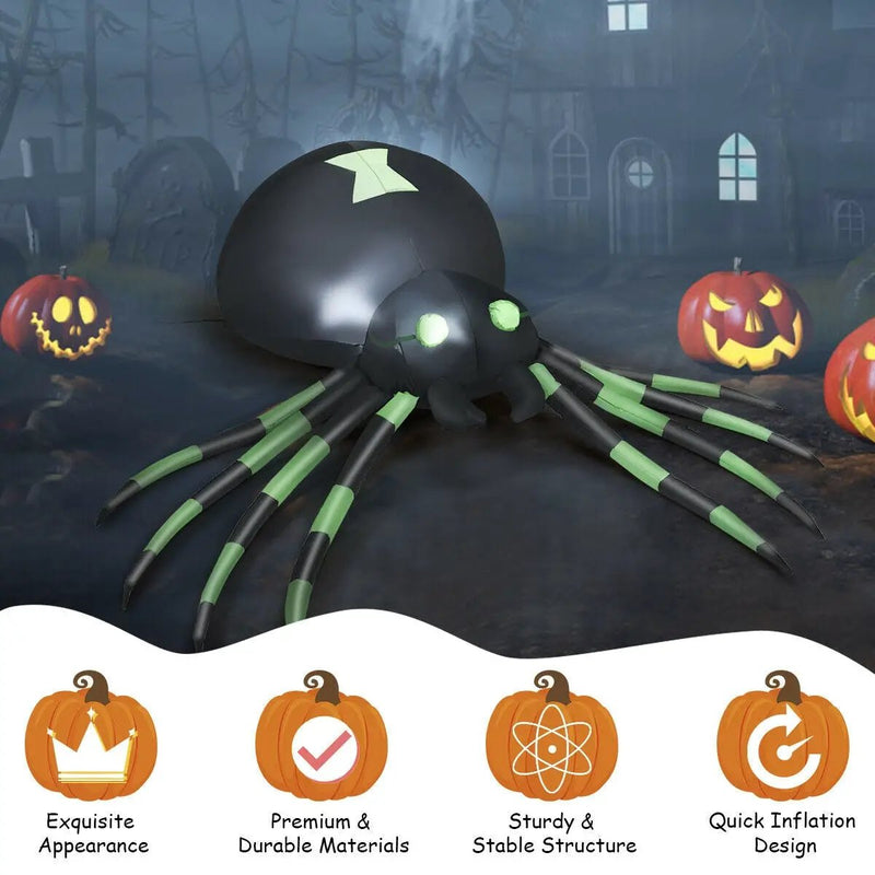 6 Feet Halloween Inflatable Blow-Up Spider by DirectDeals