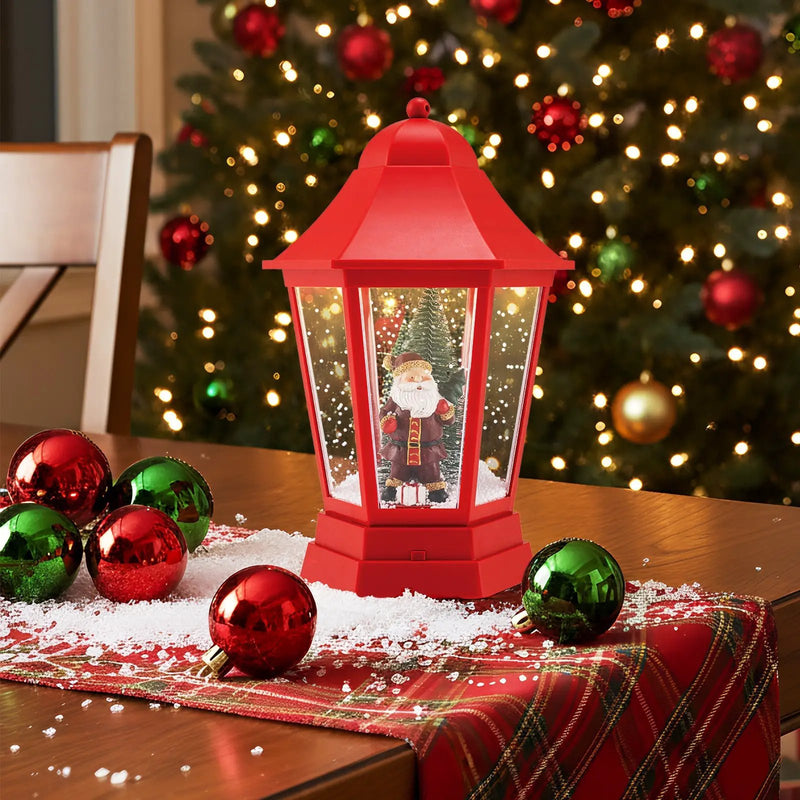 5.3 Feet Musical Christmas Street Lamp with 60 Warm White LED Lights-Red by DirectDeals