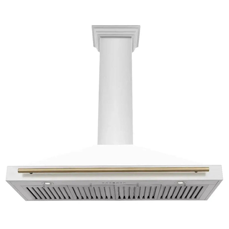 ZLINE 48" Autograph Stainless Wall Range Hood KB4STZ-WM48-CB by Farmhouse Kitchen and Bath