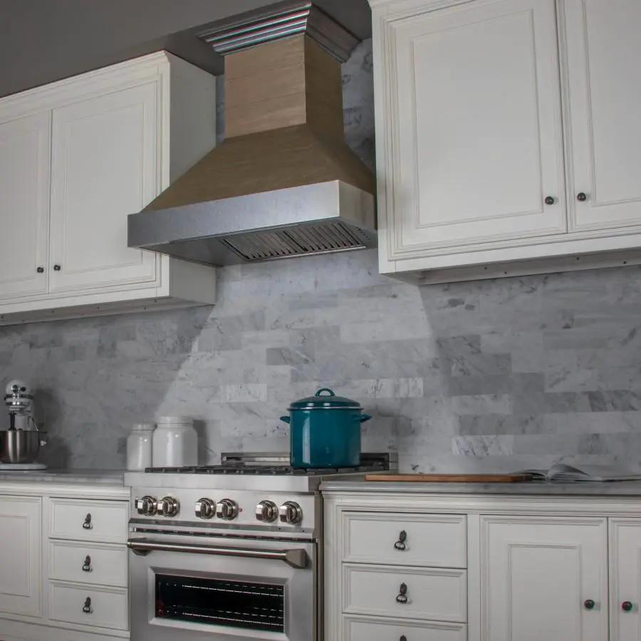 ZLINE 30" Wooden Wall Range Hood, CFM Motor 365YY-30 by Farmhouse Kitchen and Bath