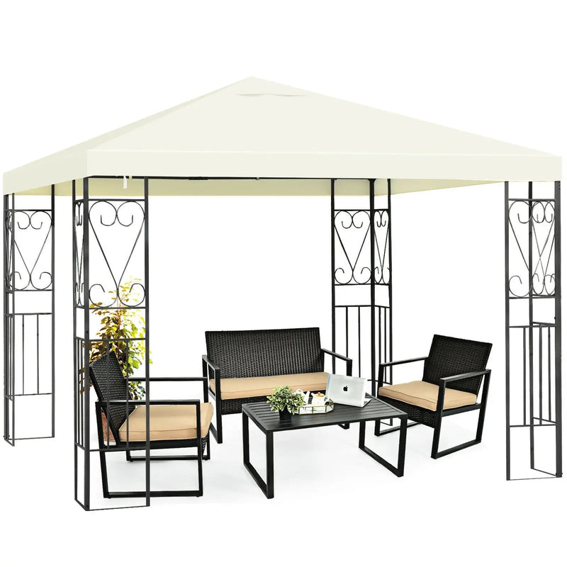 10 x 10 Feet Patio Gazebo Canopy Tent Garden Shelter by DirectDeals