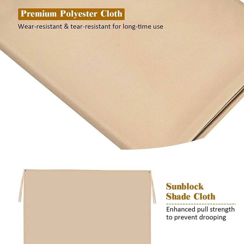 Outdoor Canopy Shade Cover with Copper Grommets & 4 Straps by DirectDeals