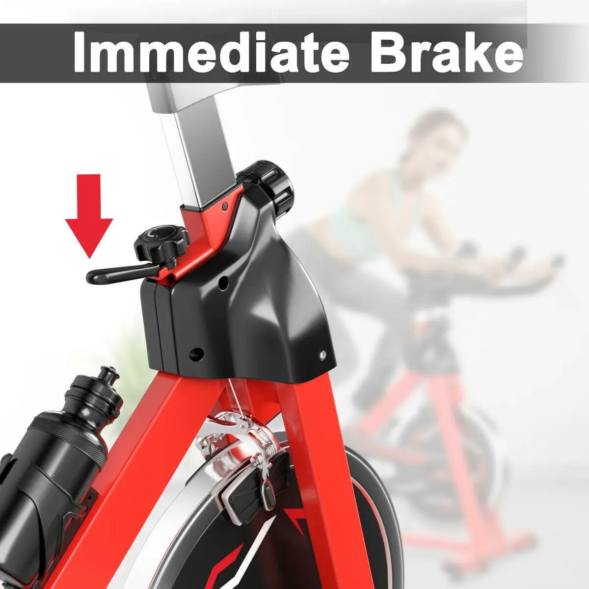 Exercise Bike with 30lbs Steel Flywheel by DirectDeals