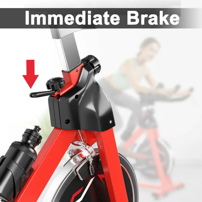 Exercise Bike with 30lbs Steel Flywheel by DirectDeals