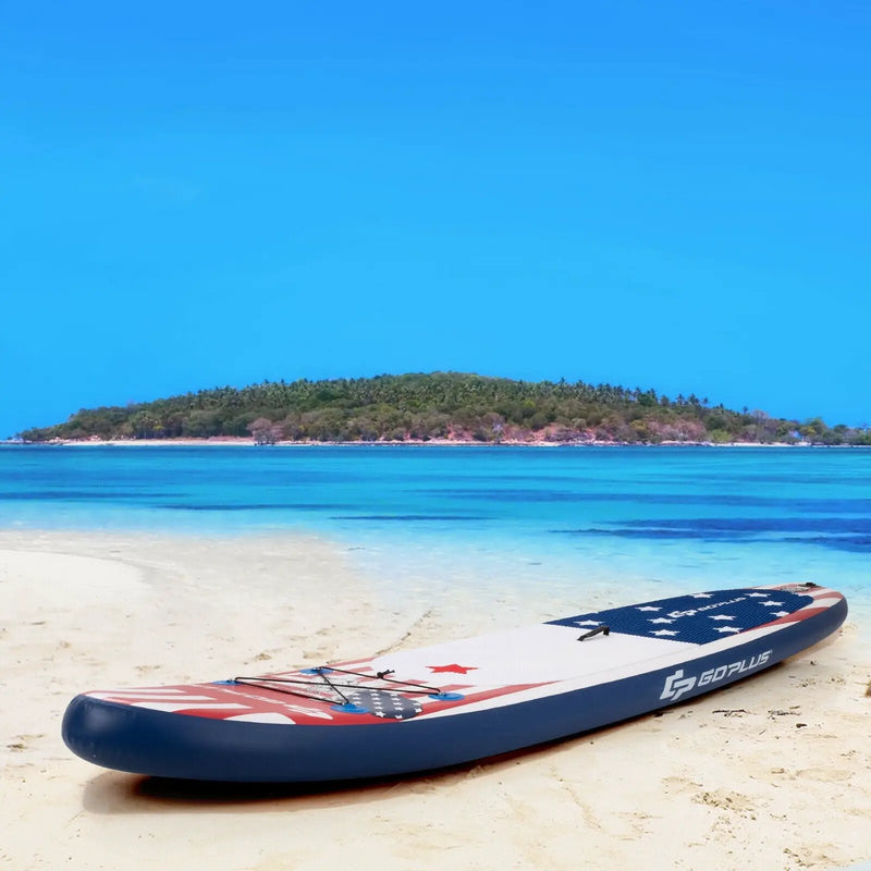 11 Feet Inflatable Stand up Paddle Board with 3 Fins Thruster by DirectDeals