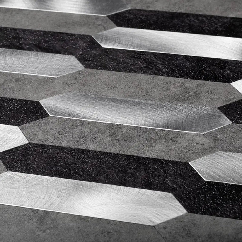 Gray 12x12 Honed Brick PVC Peel & Stick Tile (10 pack, 10 sq ft/case) by Apollo Tile
