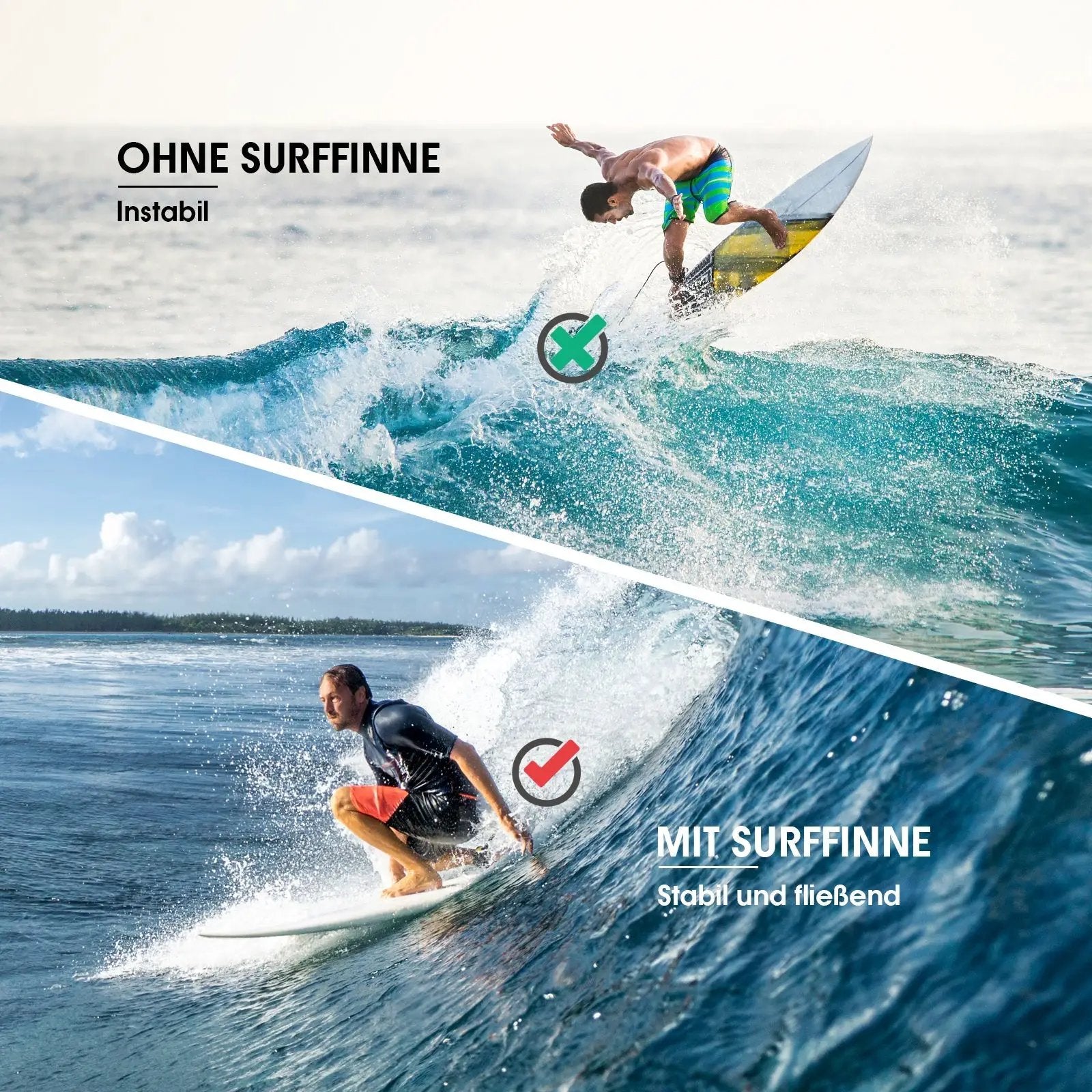 9 Inch Surf and SUP Detachable Center Single Fin for Longboard by DirectDeals
