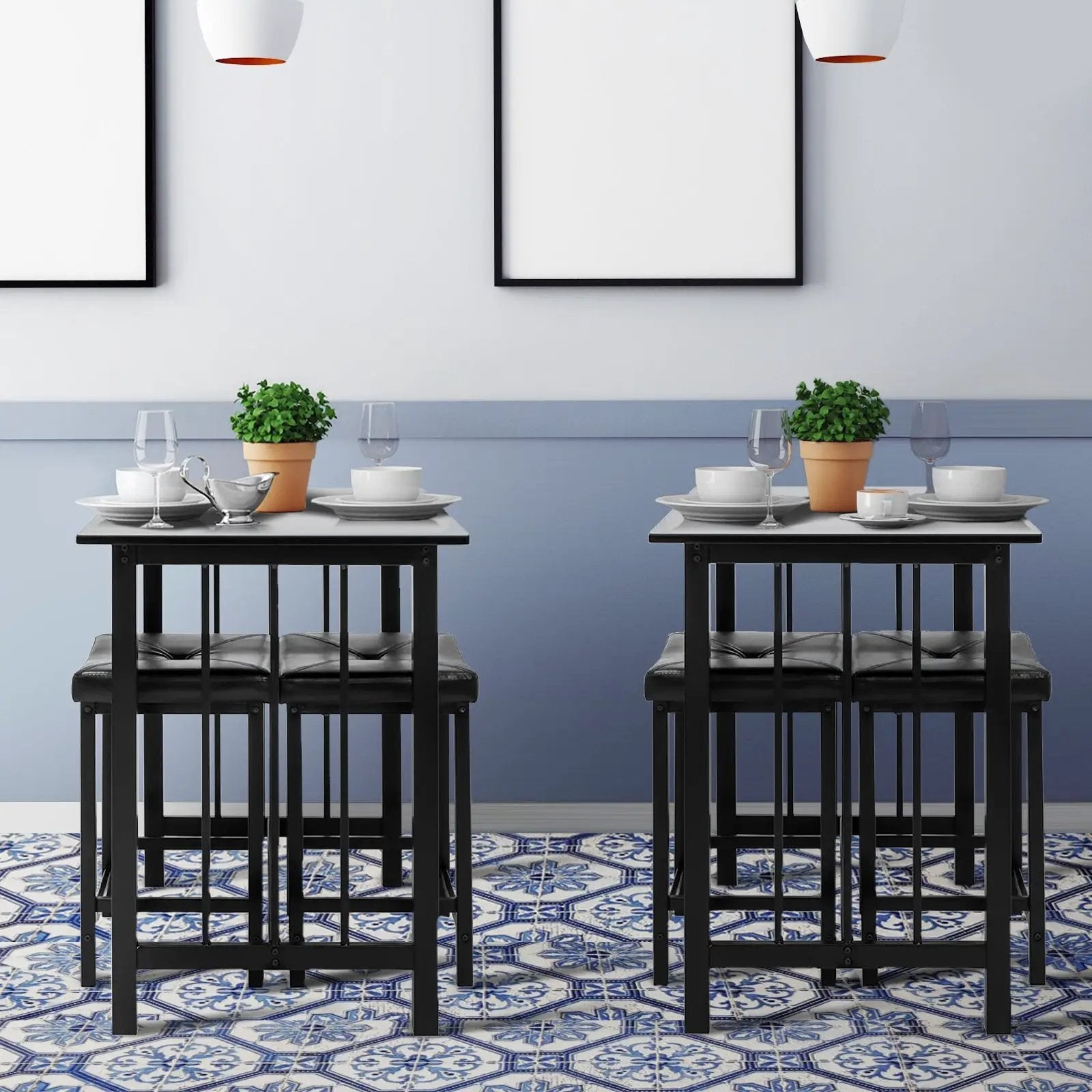 3 Pieces Modern Counter Height Dining Set by DirectDeals