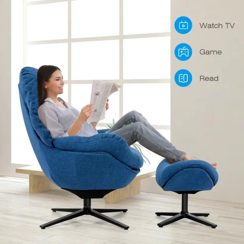 Criss Cross Chair on Wheels with Flip-up Arms Adjustable Height by DirectDeals