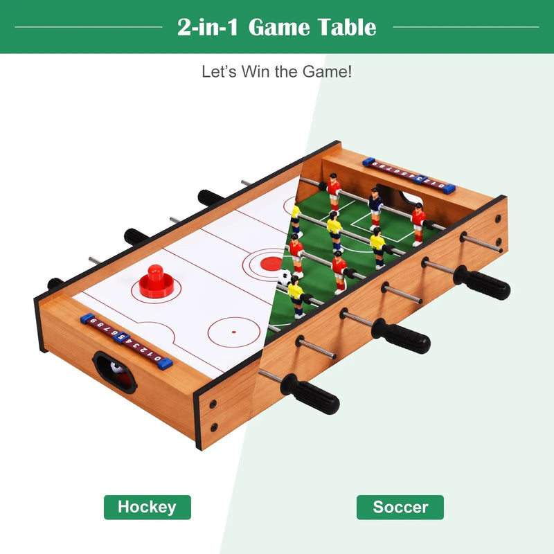 2-in-1 Indoor/Outdoor Air Hockey Foosball Game Table by DirectDeals
