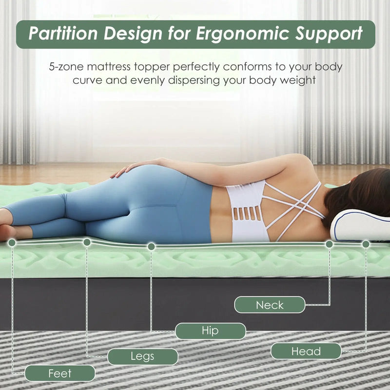 3 Inch Comfortable Mattress Topper Cooling Air Foam by DirectDeals