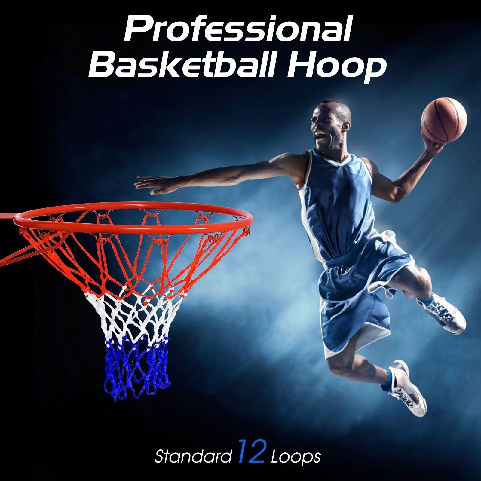 18 Inch Replacement Basketball Rim with All-Weather Net by DirectDeals