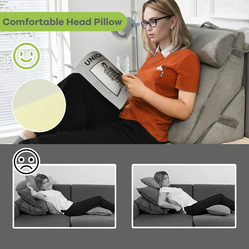 Adjustable Neck Back Support Memory Foam Headrest by DirectDeals