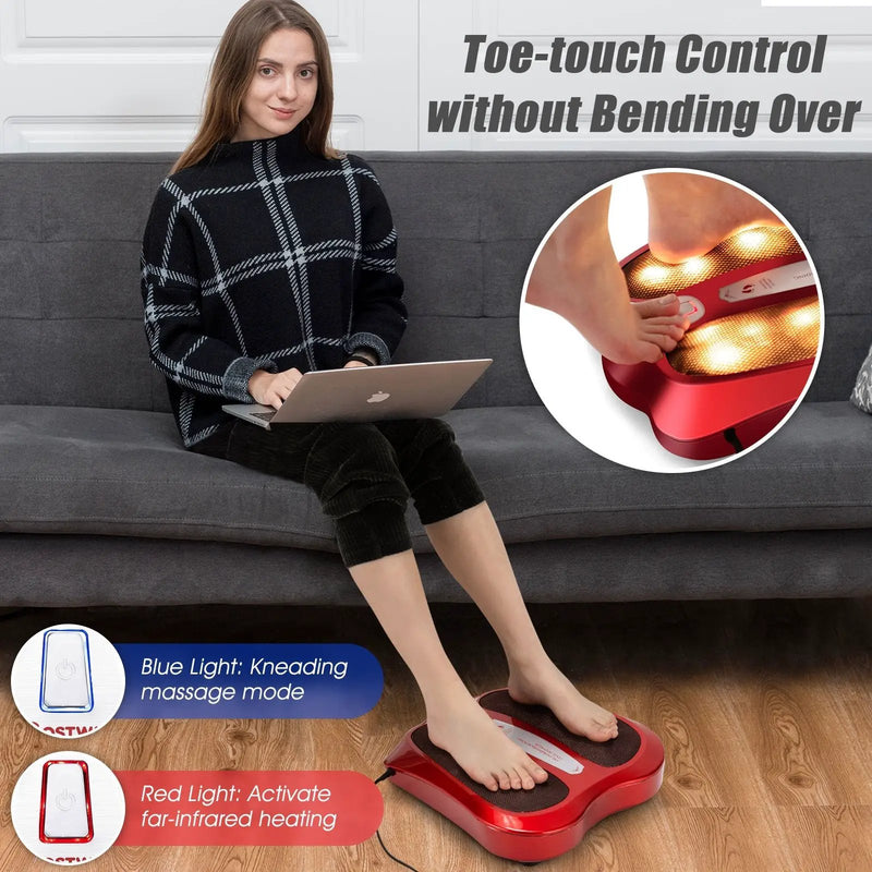 Shiatsu Heated Electric Kneading Foot and Back Massager by DirectDeals