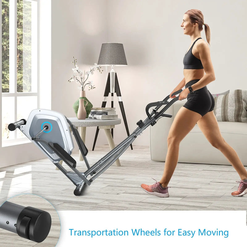 Elliptical Magnetic Cross Trainer with LCD Monitor and Pulse Sensor by DirectDeals