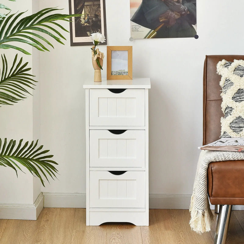 Bathroom Floor Freestanding Storage Organizer with 3 Drawers by DirectDeals