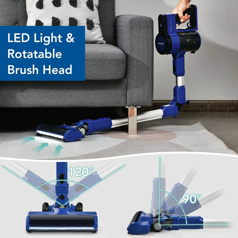 3-in-1 Handheld Cordless Stick Vacuum Cleaner with 6-cell Lithium Battery by DirectDeals