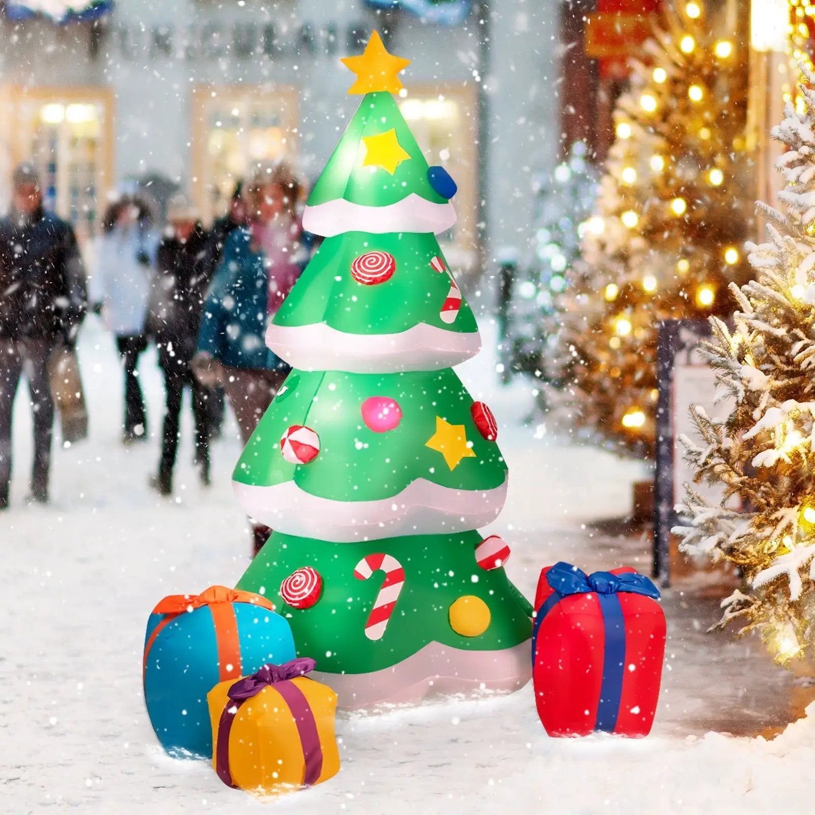 Inflatable Christmas Tree with 3 Gift Wrapped Boxes by DirectDeals