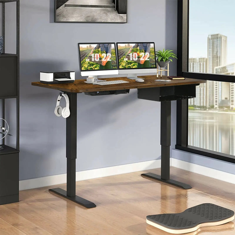 48-inch Electric Height Adjustable Standing Desk with Control Panel by DirectDeals