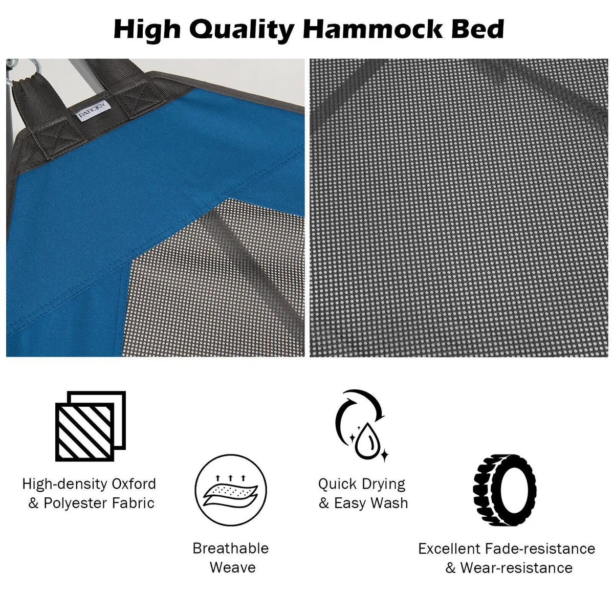 Portable Folding Hammock with Hammock Stand by DirectDeals
