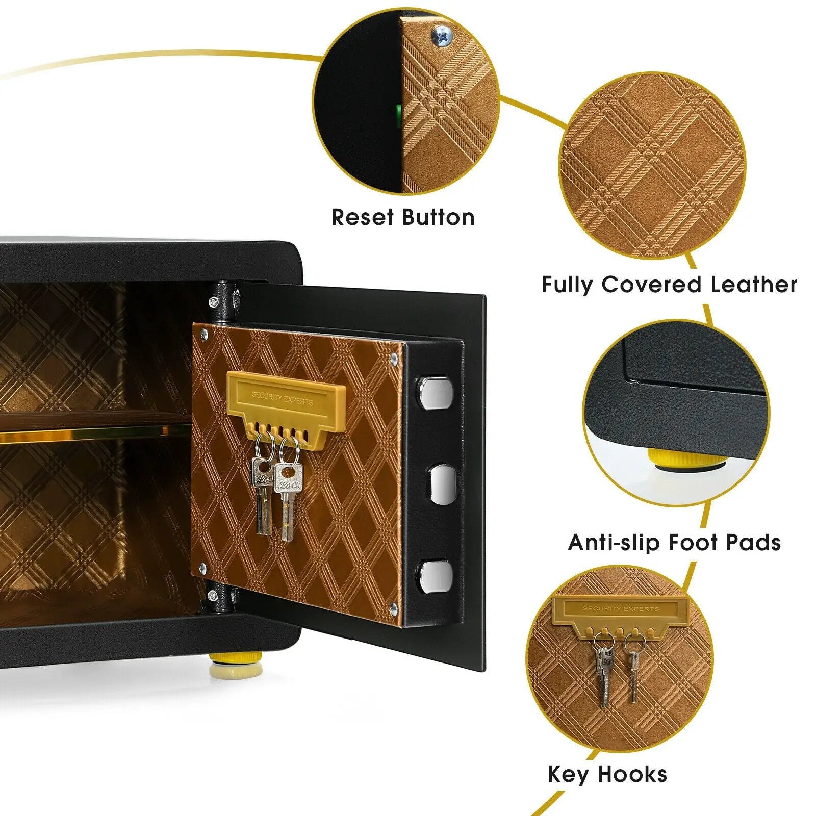 1.0 cu ft Fireproof Waterproof Electronic Safe Box with Digital Keypad and Key by DirectDeals