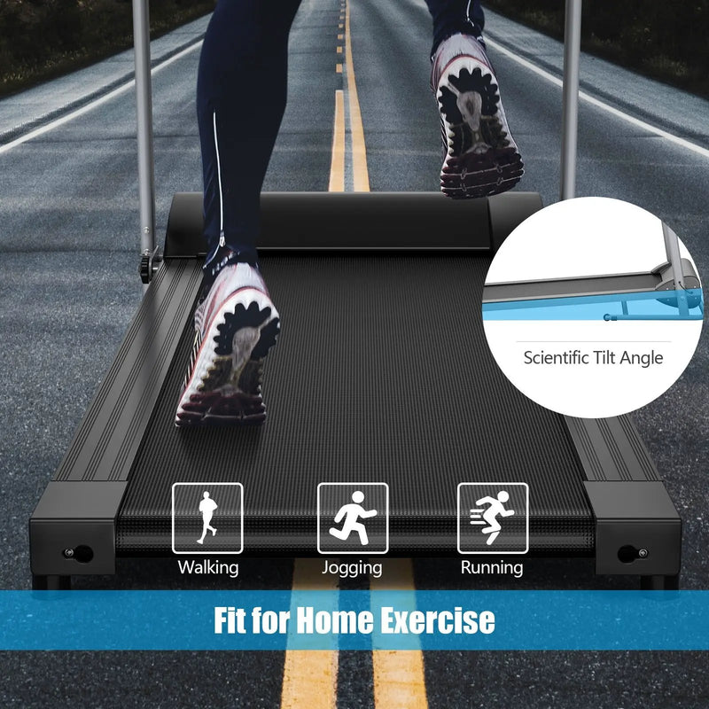 Electric Foldable Treadmill with LCD Display and Heart Rate Sensor by DirectDeals