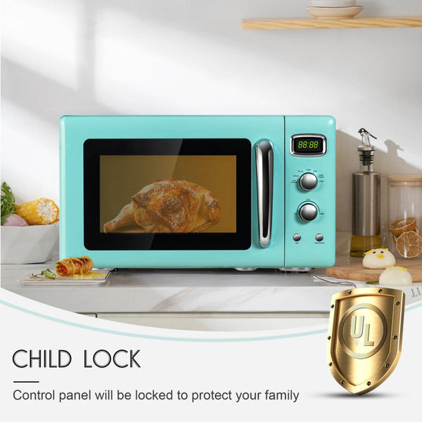 0.9 Cu.ft Retro Countertop Compact Microwave Oven, photo 2 of 7