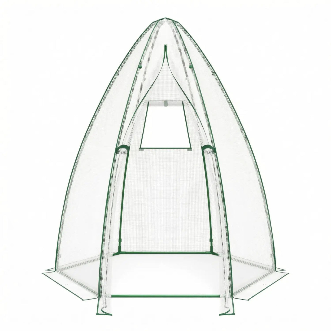5.5 x 5.5 x 6 Feet Portable Mini Greenhouse with All-Weather PE Cover by DirectDeals