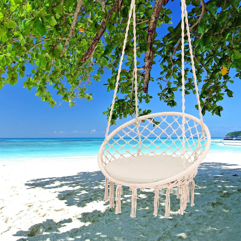 Cushioned Hammock Swing Chair with Hanging Kit by DirectDeals