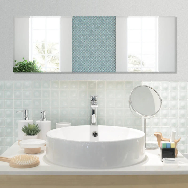 43 x 15 Inch Wall Mounted Frameless Full Length Mirror by DirectDeals